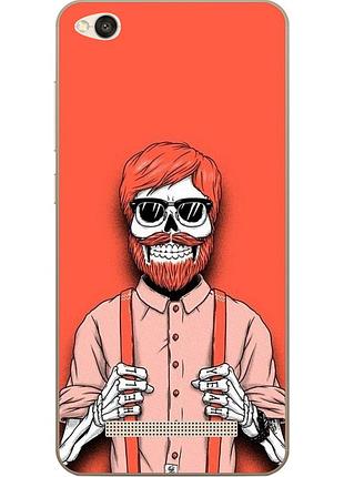 Силіконовий чохол з малюнком для xiaomi redmi 4a скелет