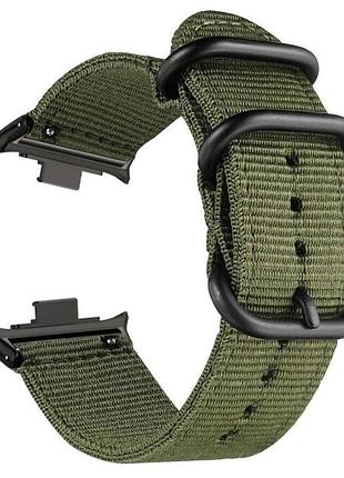 Нейлоновий ремінець primo traveller для годинника xiaomi redmi watch 6 / xiaomi smart band 10 pro - army green