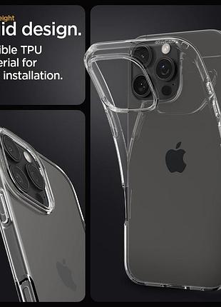 Чохол spigen для iphone 16 pro - liquid crystal, crystal clear (acs08112) 4937203 6