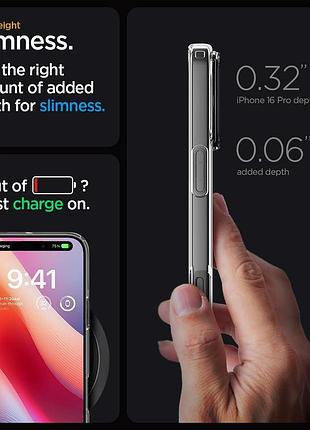 Чохол spigen для iphone 16 pro - liquid crystal, crystal clear (acs08112) 4937203 9