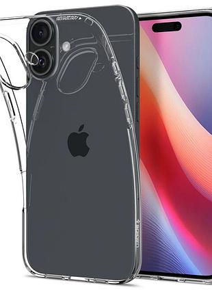 Чохол spigen для iphone 16 - liquid crystal, crystal clear (acs08190) 4937202
