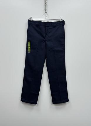 Базові штани dickies 873 slim fit straight work trousers navy
