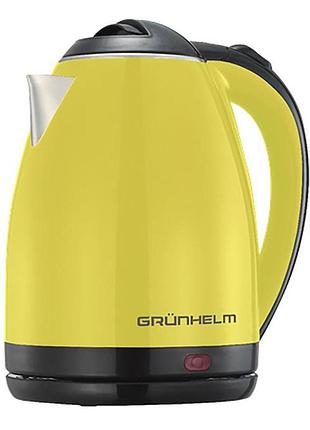 Електрочайник grunhelm eks-1865y 1.8 л жовтий 4568920