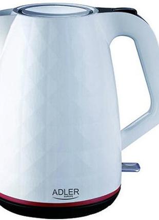 Чайник електричний 1.7 л adler ad-1277-white 3751975