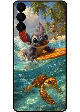 Чехол силиконовый бампер для samsung a27 лило и стич stitch