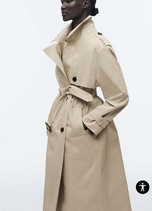 Must have! новинка! неймовірно стильний класичний тренч/плащ zara/зара.