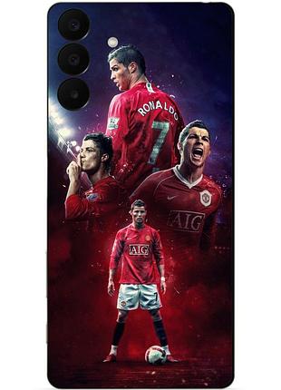 Силіконовий чохол бампер для samsung a27 з малюнком ronaldo mu роналдо