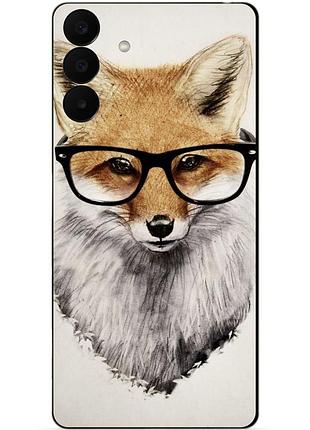 Чехол силиконовый бампер для samsung a27 с рисунком лиса