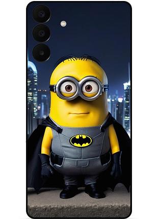 Чехол силиконовый бампер для samsung a27 с рисунком миньон бэтмен minion