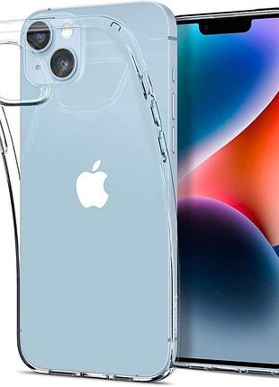 Чохол spigen для iphone 15 plus / 14 plus - liquid crystal, crystal clear (acs04887) 4774232