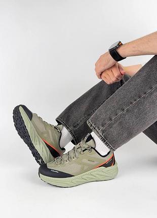 Чоловічі кросівки columbia vibram mega grip olive black