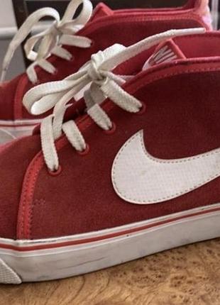 Кеди nike високі червоні розмір 40