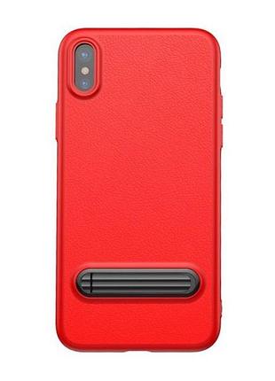 Чехол baseus для apple iphone x happy watching supporting, red (wiapiphx-ls09) 4772219