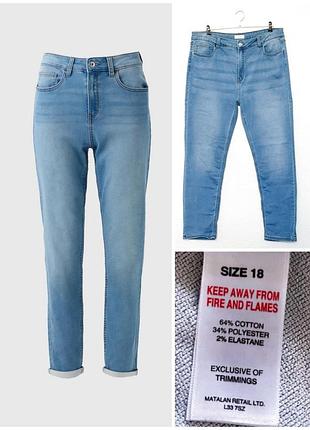 Жіночі стрейчеві джинси papaya petite blue light wash relaxed fit jeans,  p. 18