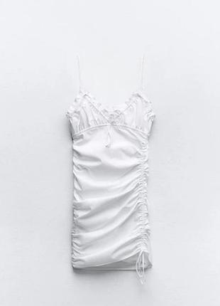 Белое платье zara 5