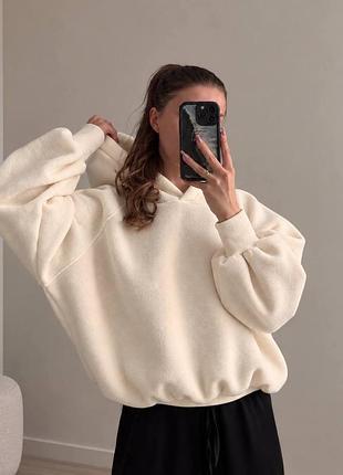 Тепленький худи oversize,
