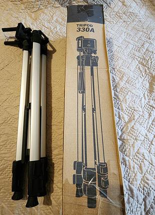 Штатив tripod 330a з тримачем для телефона / штатив для фото та відео