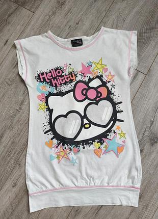 Туника, удлиненная футболка hello kitty