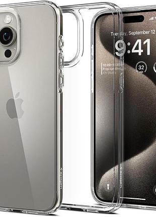 Чохол spigen для iphone 15 pro max - ultra hybrid, crystal clear (acs06565) 4774016