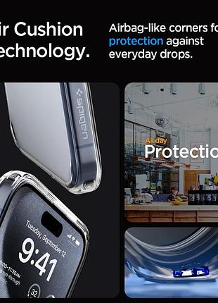 Чехол spigen для iphone 15 pro max - ultra hybrid, crystal clear (acs06565) 4774016 6