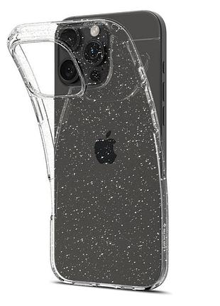 Чохол spigen для iphone 16 pro - liquid crystal glitter, crystal quartz (acs08113) 4937204 2