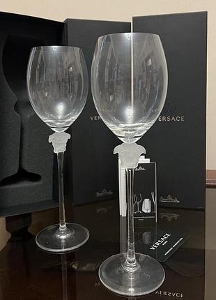 Versace × rosenthal medusa lumière — кришталеві келихи