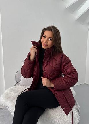 Стьобана подовжена курточка 4
