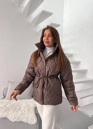 Стьобана подовжена курточка 8