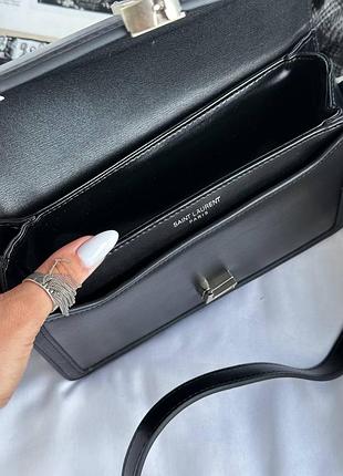 Женская сумка премиум large solferino black/silver 10