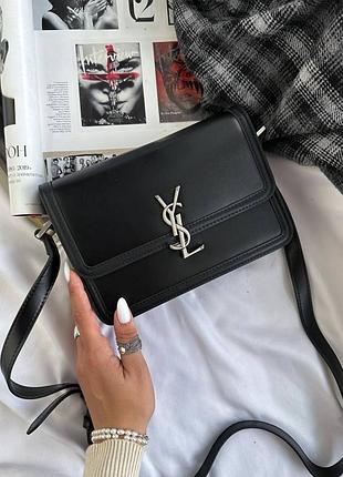 Женская сумка премиум large solferino black/silver