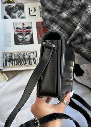 Женская сумка премиум large solferino black/silver 4