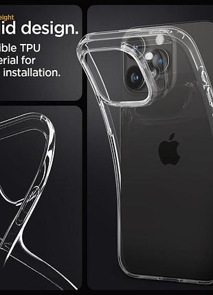Чохол spigen для iphone 15 pro max - liquid crystal, crystal clear (acs06557) 4774008 3