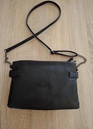 Комбинированная с замшей сумочка 👜