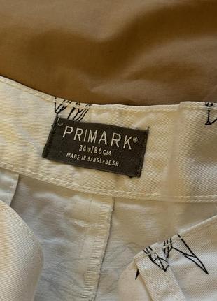 Білі шорти primark з принтом 2