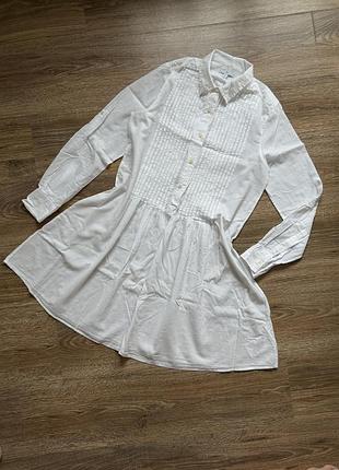Сукня сорочка gap 100% бавовна неймовірно легка та тонка optic white розмір xs