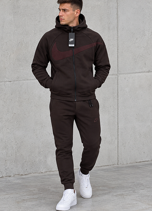 Мужской спортивный костюм nike трикотаж double face m-3xl