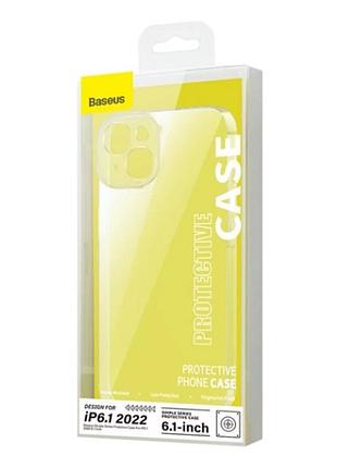 Чехол baseus для apple iphone 14 (6.1inch) simple series, transparent (araj000602) 4774044 4