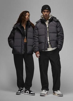 Оригінал! сша! унісекс пуховик air jordan down jacket black fv7219-060 у новому стані