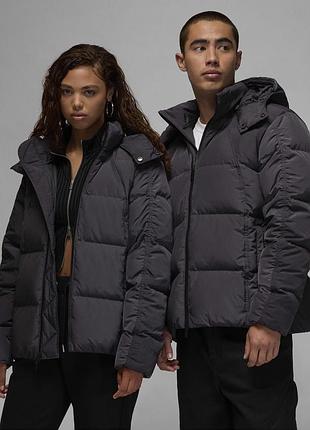Оригинальн! сша! унисекс пуховик air jordan down jacket black fv7219-060 в новом состоянии