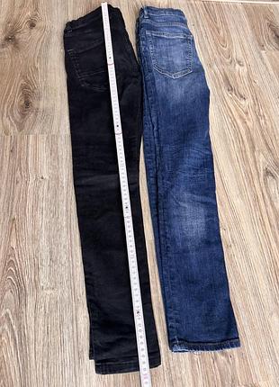 Джинси c&a і h&m skinny fit на резинки, вік 9-11р  2 пари одним лотом