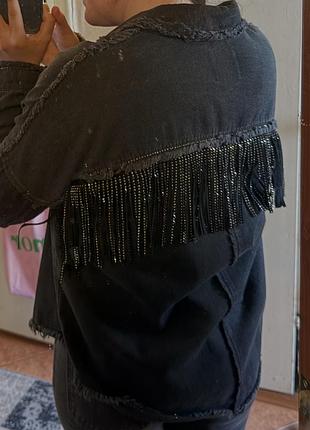 Джинсова куртка zara 6