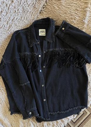 Джинсова куртка zara