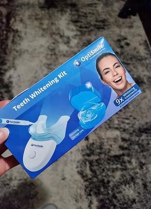 Набор для отбеливания зубов optismile, led лампа + гель, 9 процедур