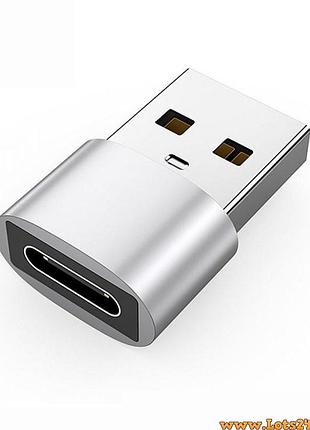 Otg адаптер переходник с usb type c мама на usb type a папа конвертер usb type c usb 3.0 type a