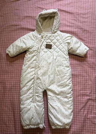 Зимовий комбінезон-ромпер mothercare 6-9 міс (68-74 см) з вушками