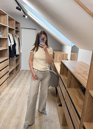 Джинси wide leg zara
