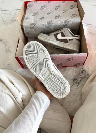 Кросівки nike dunk brown grey gore tex termo 9