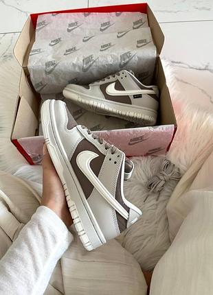 Кросівки nike dunk brown grey gore tex termo 8