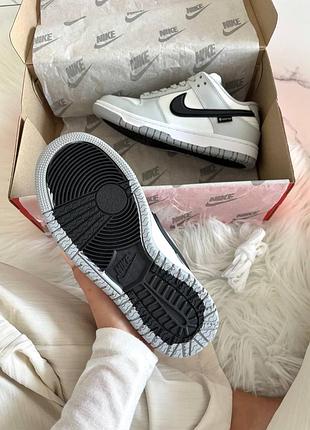 Кросівки nike dunk white grey gore tex termo 9