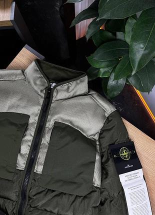🔥 пуховик stone island khaki 🔥